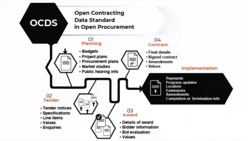 Bild 1: OCDS (Open Contracting Data Standard) - en standard.